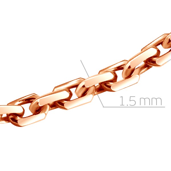 Цепь из серебра Бронницкий ювелир размеры 60 V1080141460