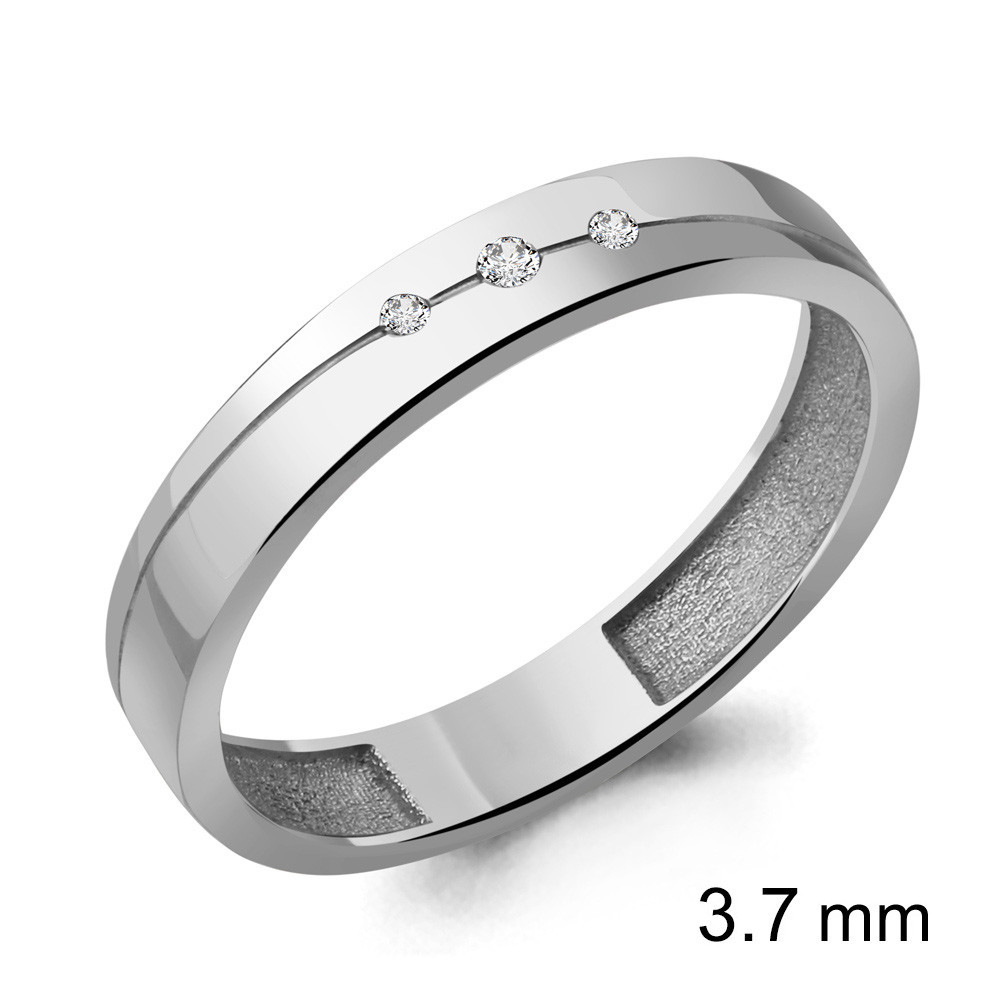 Серебряное кольцо с фианитом Aquamarine 62272А