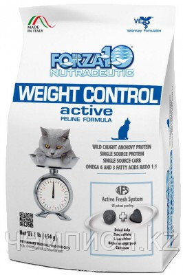 707900 Forza10 Weight Control Active, Форца10 ветеринарная диета при нарушениях обмена веществ для кошек, 454г