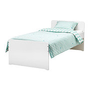 Каркас кровати с реечным дном СЛЭКТ белый ИКЕА, IKEA