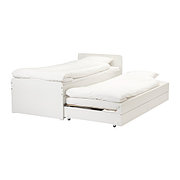Кровать каркас с выдвижной кроватью СЛЭКТ белый 90x200 см ИКЕА, IKEA