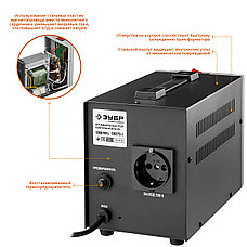 ЗУБР АС 1000 профессиональный стабилизатор напряжения 1000 ВА, 140-260 В, 8%, фото 4
