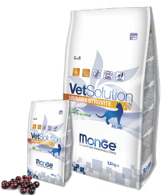 8158 Monge Vet Solution Urinary Struvite Cat, Ветеринарный корм при струвитных камнях для взрослых кошек,1,5кг