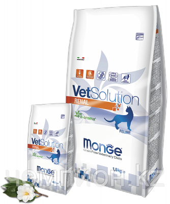 8165 Monge Vet Solution Renal Cat, Ветеринарный корм при почечной недостаточности для взрослых кошек, 1,5кг