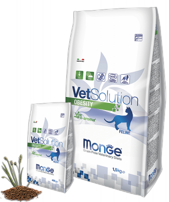 8171 Monge VetSolution Obesity Cat, Монже ветеринарный корм для взрослых кошек с избыточным весом, уп. 1,5кг.
