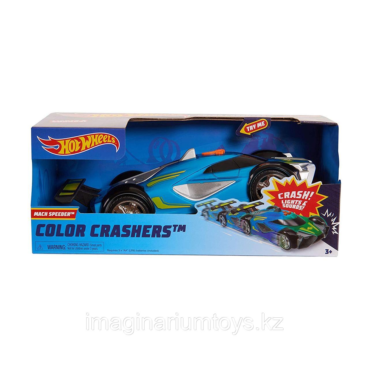 Машинка Hot Wheels Race N Crash 20 см со звуковыми и световыми эффектами, фото 1