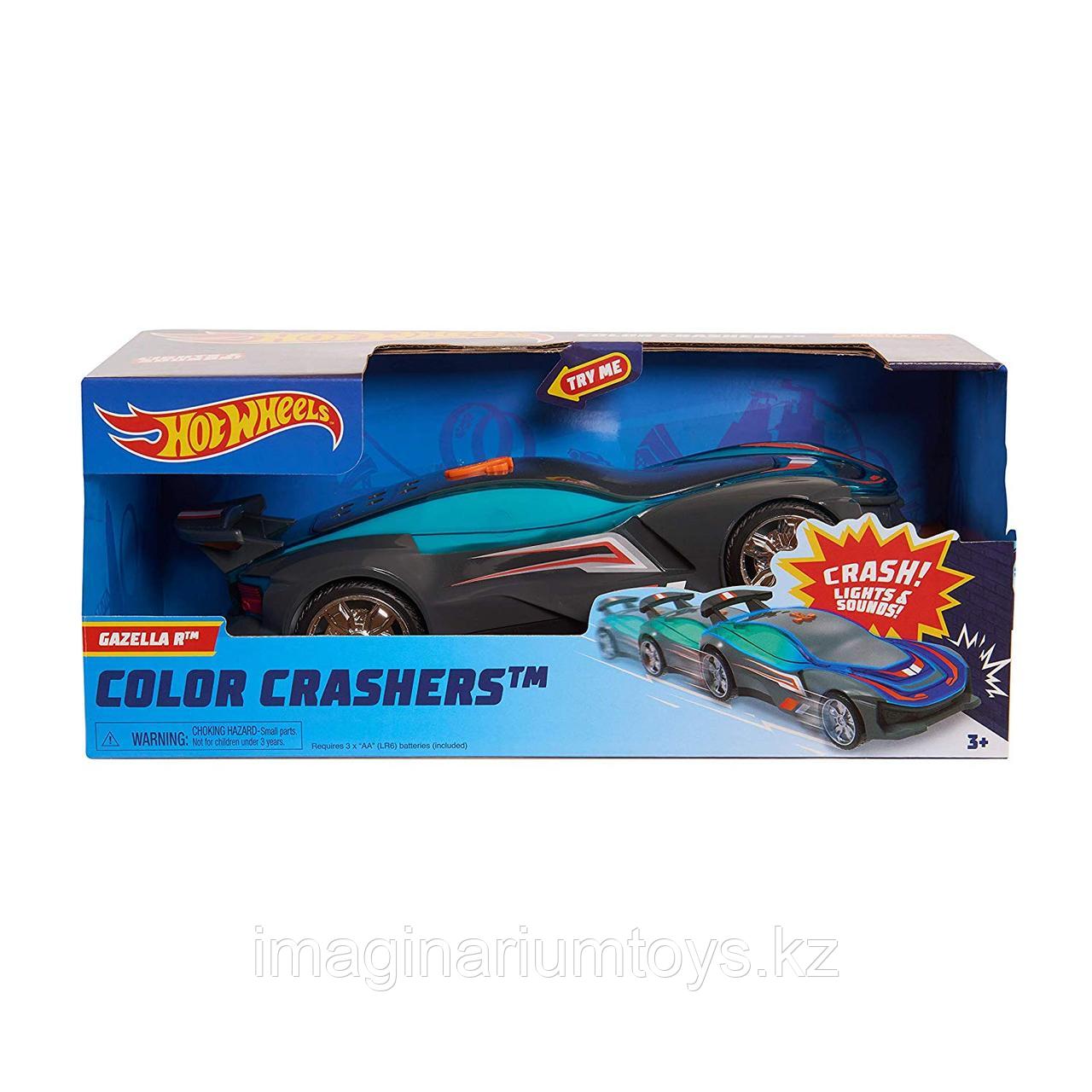 Машинка Hot Wheels Race N Crash 20 см меняющая свет Gazella - фото 1 - id-p72738019