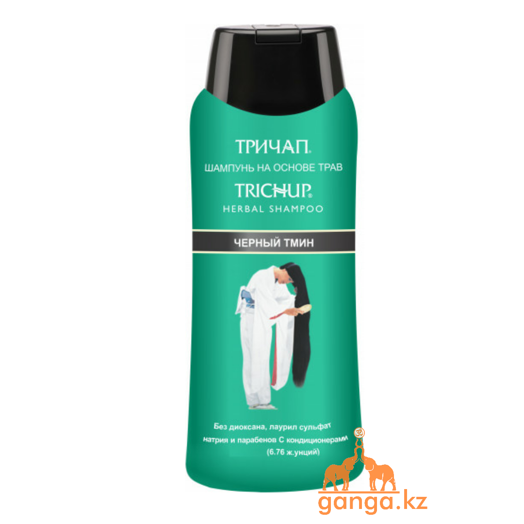 Тричап шампунь с Черным Тмином (Trichup Herbal Black Seed Shampoo VASU), 400 мл