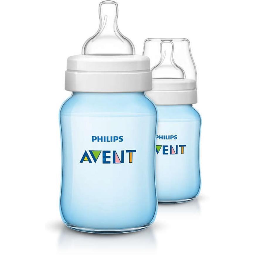 Бутылочка Avent Classic+ 260мл 2шт голубая