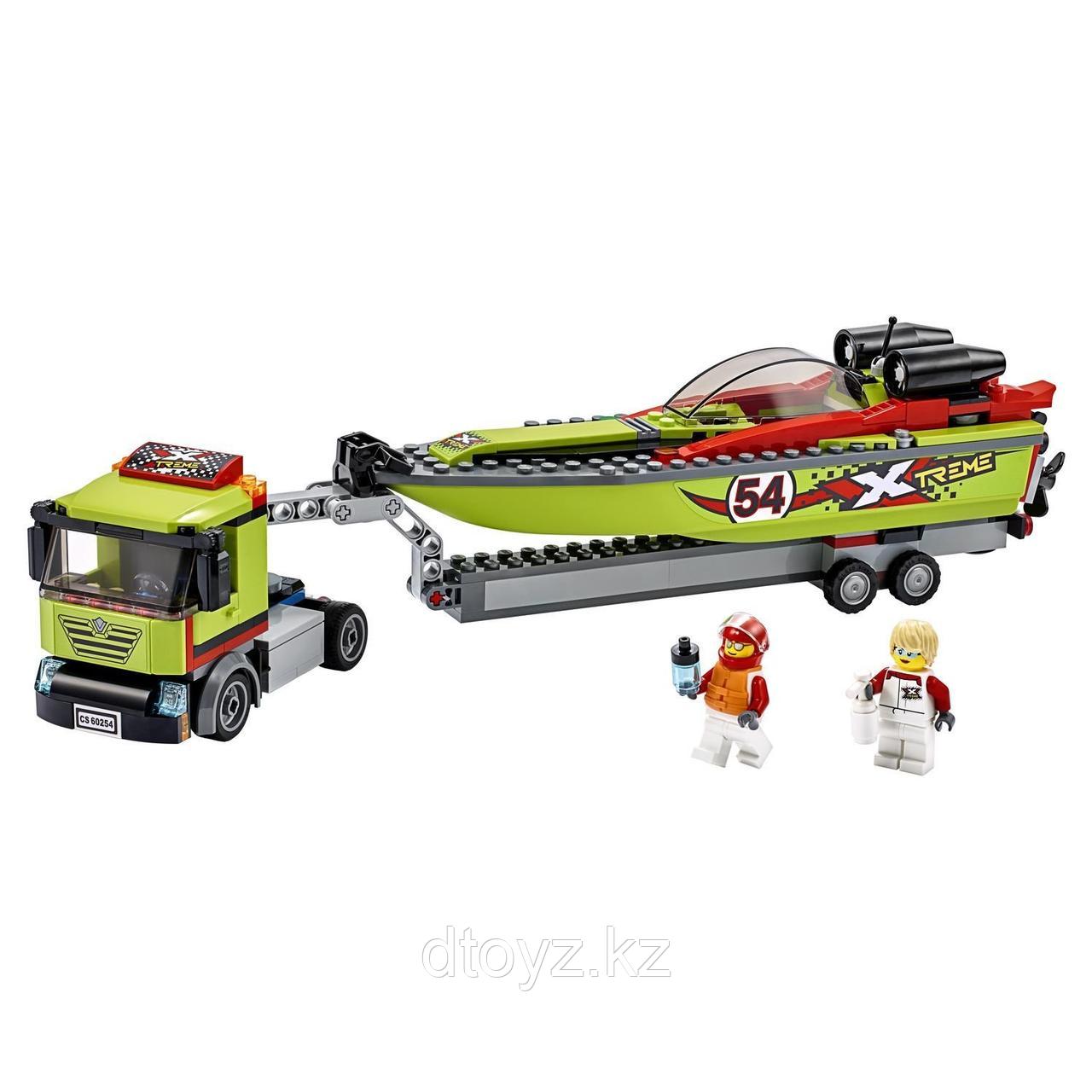 Lego City 60254 Great Vehicles ранспортировщик скоростных катеров - фото 3 - id-p72764070
