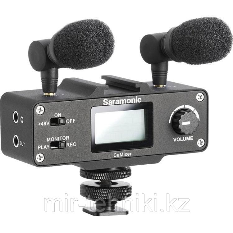 Микрофонный комплект Saramonic CaMixer (2 микрофона + цифровой микшер) для DSLR и видеокамер - фото 1 - id-p72765351