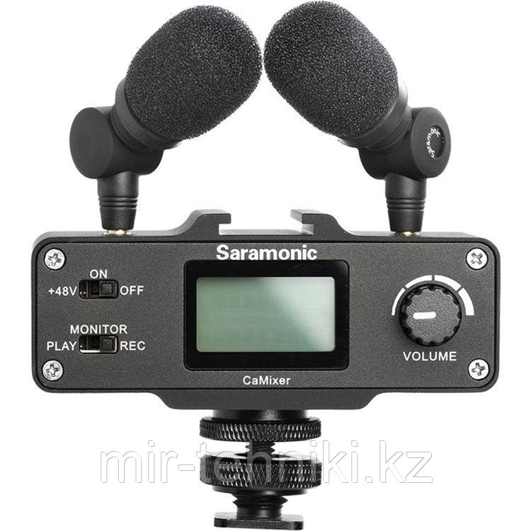 Микрофонный комплект Saramonic CaMixer (2 микрофона + цифровой микшер) для DSLR и видеокамер - фото 2 - id-p72765351