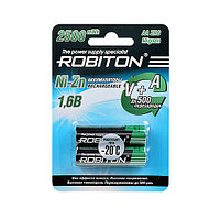 Аккумулятop ROBITON AA   2500mWh 1500mAh Ni-Zn 1,6v