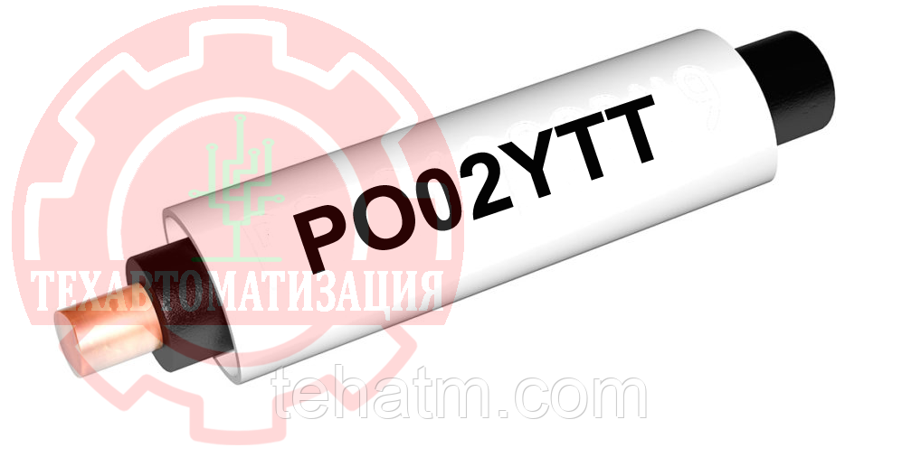 PO02YTT Комплект РО, овальный профиль для кабеля диаметром 2,0-2,8мм, желтый, 100 метров