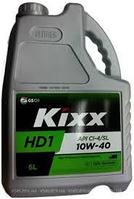 Моторные cинтетические масла для дизельных двигателей KIXX HD1 10W-40 6 л.