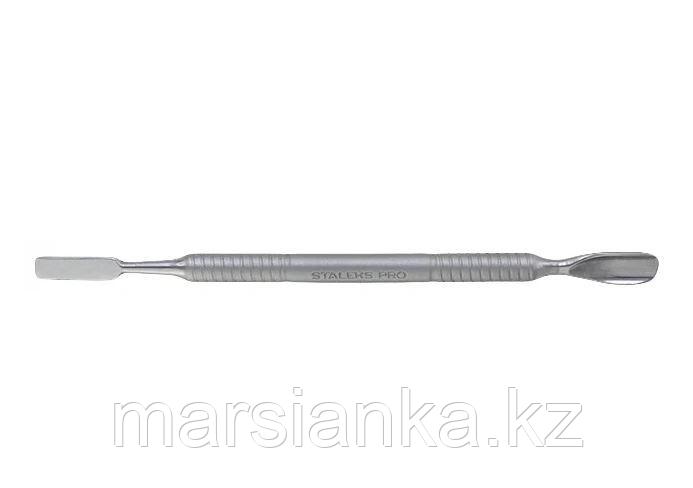 PS-10/2 Лопатка маникюрная Staleks (скругленный пушер+прямоугольный)