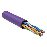 Кабель ITK категории 5Е для внутренней прокладки 305м U/UTP в оболочке LSZH, цвет фиолетовый., фото 1