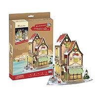 Cubic Fun Кубик фан Рождественский коттедж P801h Cubic Fun Кубик фан Рождественский коттедж