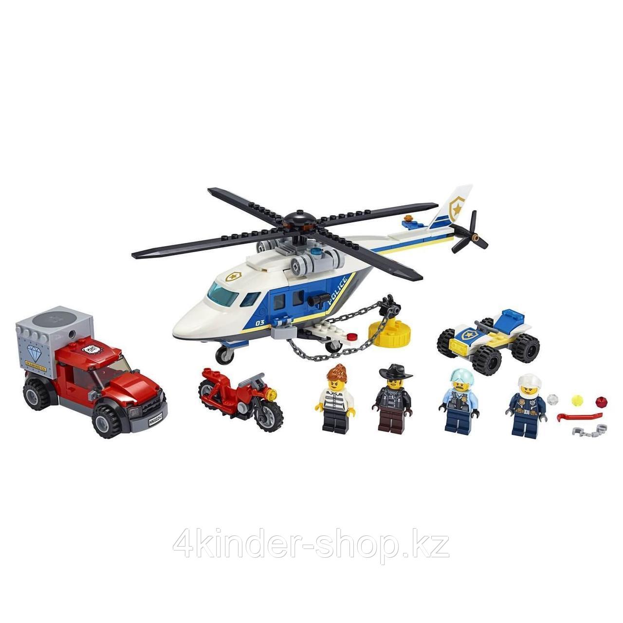 Lego City Игрушка Город Погоня на полицейском вертолёте - фото 1 - id-p72778812