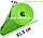 Коврик для йоги и фитнеса йогамат 6 мм 185 см х 61.5 см (зеленый), фото 4