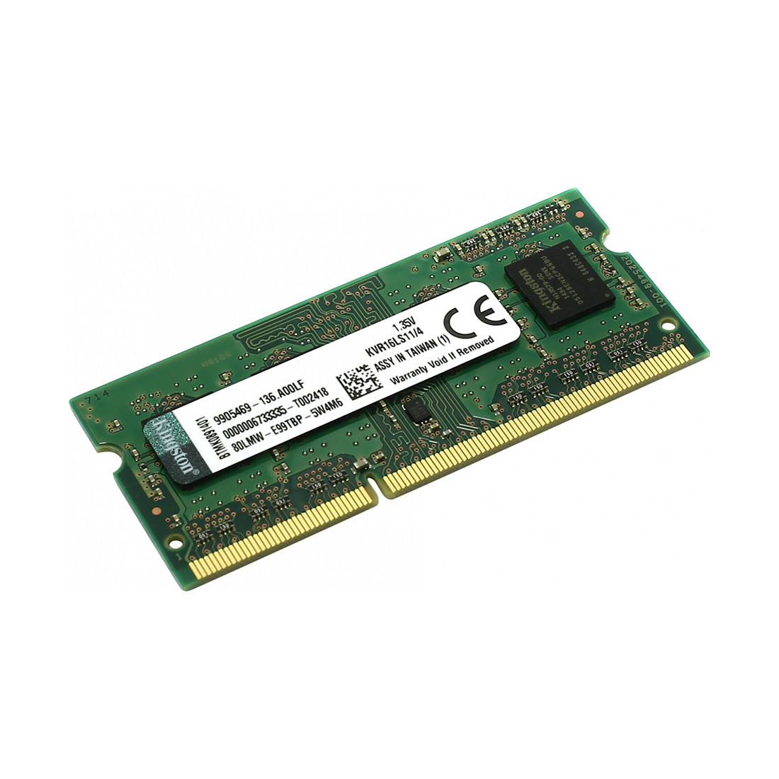 Kingston KVR16LS11/4WP Модуль памяти для ноутбука DDR3L, 4 GB, SO-DIMM 1.35V <PC3-12800/1600MHz> CL11