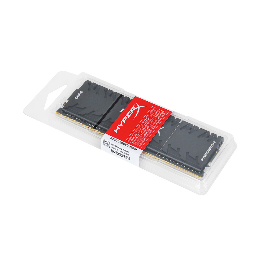 Kingston HX430C15PB3/16 HyperX Predator Модуль памяти DDR4, 16GB, DIMM <PC4-24000/3000MHz>