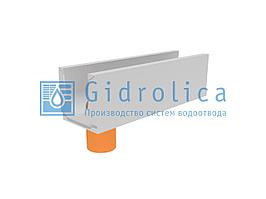 Лоток водоотводный бетонный коробчатый (СО-200мм), с водосливом КUв 100.29,8(20).29,5(22,5)-BGU, № 0