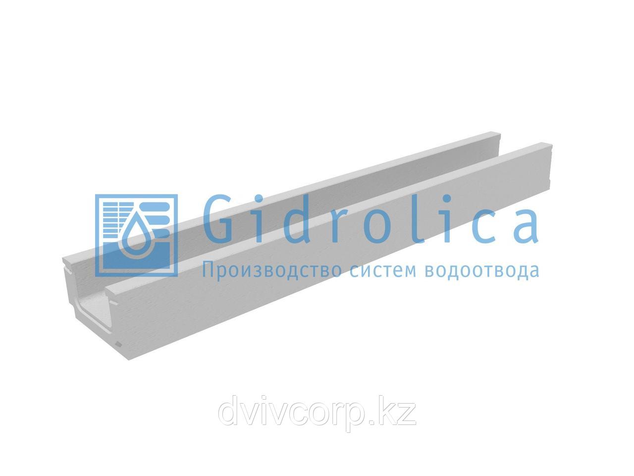Лоток водоотводный бетонный коробчатый (СО-100мм)  КП 100.16 (10).10(6,5)- BGF
