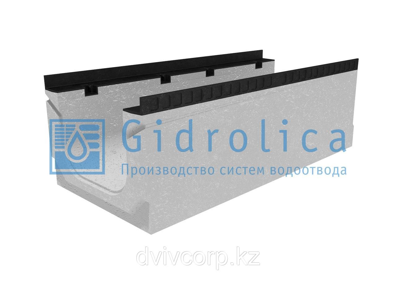Лоток водоотводный бетонный коробчатый (СО-300мм), с уклоном 0,5%  КПу 100.44(30).35,5(28,5) - BGМ-F, № 9
