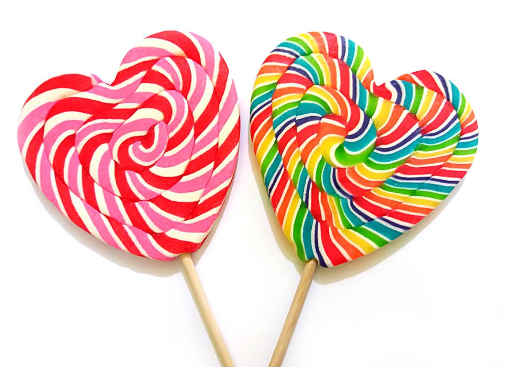 Леденец "Лолли сердце БИГ" 140гр (14 шт. в упаковке)