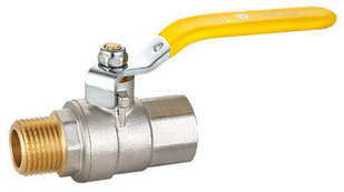 Кран шаровой HLV Gas (рукоятка - рычаг, внутренняя - наружная резьба)  1" HLV-104272.№.03