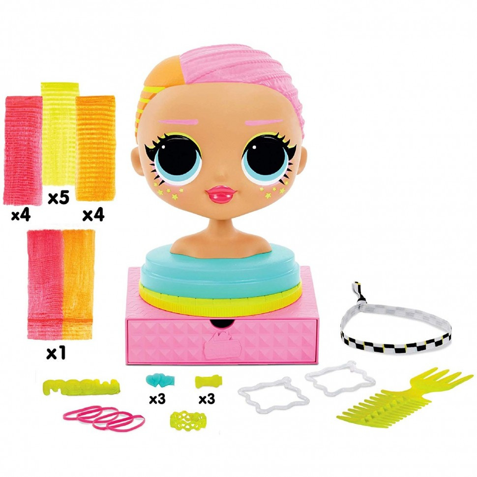 Голова манекен ЛОЛ Сюрприз для причесок - L.O.L Surprise! O.M.G Styling Head 565086