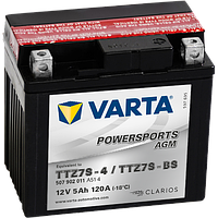 Аккумулятор Varta Powersports AGM YTZ7S-BS 5Ah 120A 113х70х105