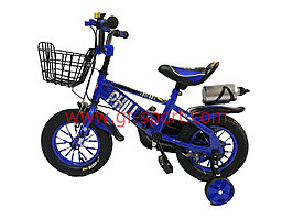 Велосипед Phillips синий оригинал детский с холостым ходом 12 размер