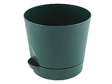 Горшок для цветов пластиковый с поддоном 2л В02, фото 2