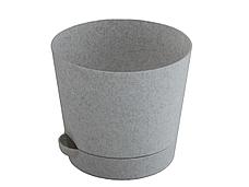 Горшок для цветов пластиковый с поддоном 2л В02, фото 5