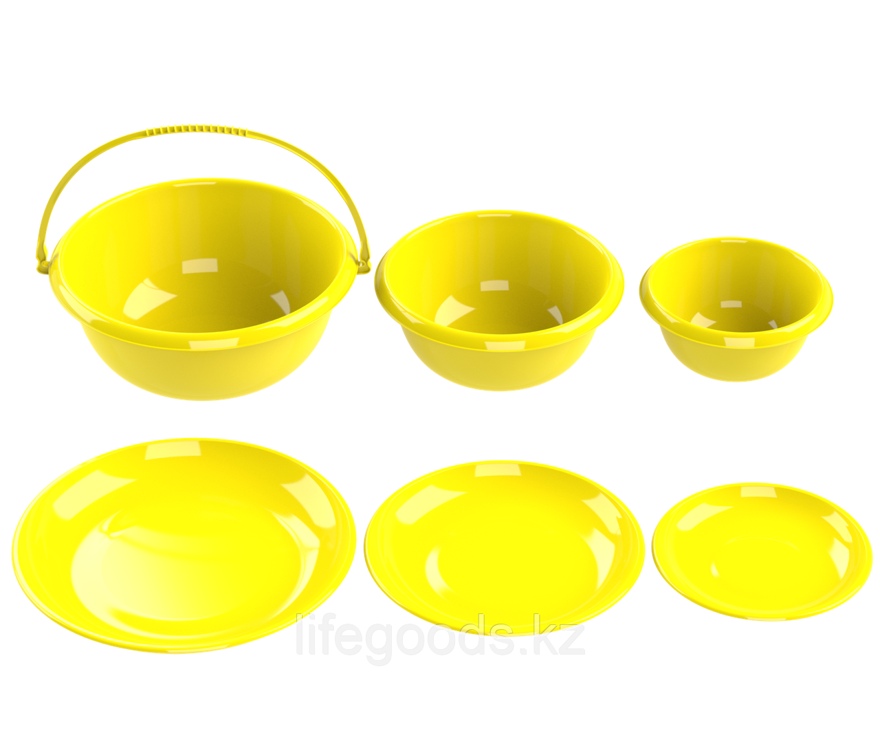 Набор мисок с тарелками-крышками №1 (6 предметов) АП 185 - фото 4 - id-p72842816