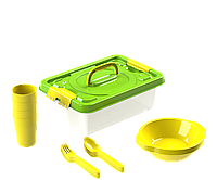 Набор посуды для пикника №2 «Всегда с собой» (4 персоны, 17 предметов) АП 187