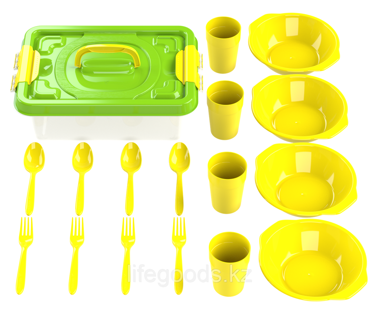 Набор посуды для пикника №2 «Всегда с собой» (4 персоны, 17 предметов) АП 187 - фото 2 - id-p72842895