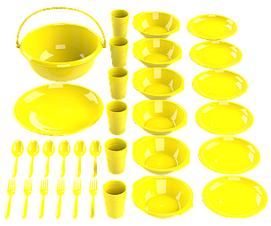 Набор посуды для пикника №9 «Вечеринка» (6 персон, 32 предмета) АП 184, фото 2
