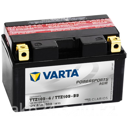 Аккумулятор Varta Powersports AGM YTZ10S-BS (12N7B-4B) 8Ah 150A 150x87x94