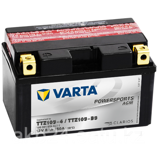 Аккумулятор Varta Powersports AGM YTZ10S-BS (12N7B-4B) 8Ah 150A 150x87x94 - фото 1 - id-p72849709