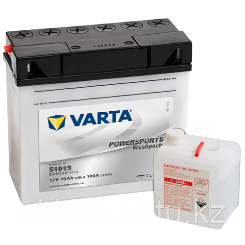 Аккумулятор Varta Powersports 51913 19Ah 170A 186x82x171 - фото 1 - id-p72849718