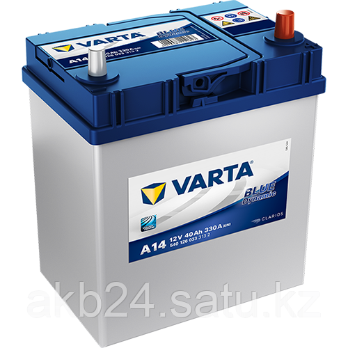 Аккумулятор Varta Blue Dynamic A14 40Ah 330A 189x135x227