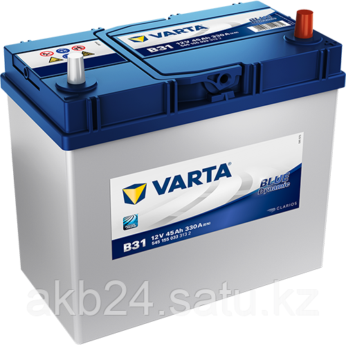 Аккумулятор Varta Blue Dynamic B31 45Ah 330A 238x135x227