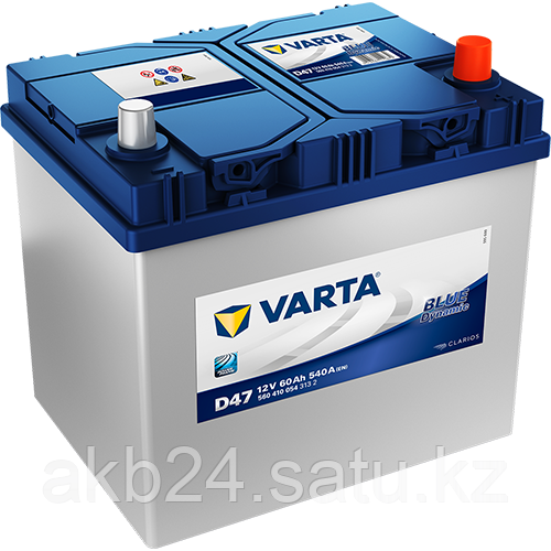 Аккумулятор Varta Blue Dynamic D47 60Ah 540A 232x175x225 - фото 1 - id-p72849732