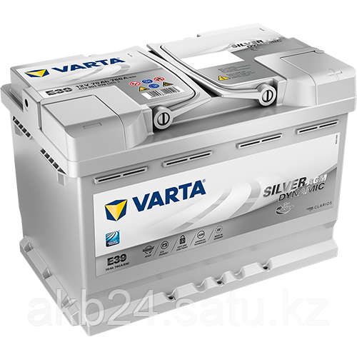 Аккумулятор Varta Silver Dynamic AGM E39 70Ah 760A 278x175x190 - фото 1 - id-p72849740