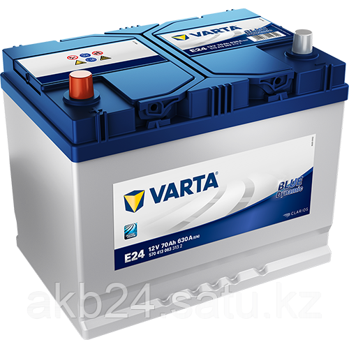 Аккумулятор Varta Blue Dynamic E24 70Ah 630A 261x175x225 - фото 1 - id-p72849742