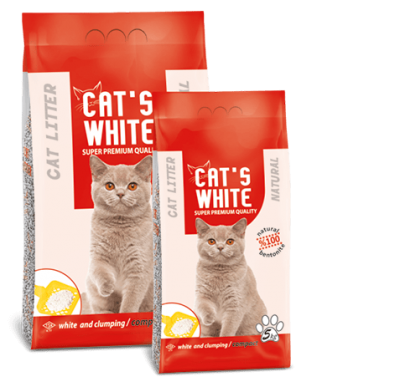 Cat*s White Compact Cat Litter Natural, КэтС Вайт Натурэль, комкующийся наполнитель,уп. 5кг.