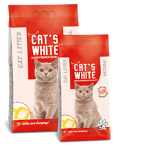 Cat*s White Compact Cat Litter Natural, КэтС Вайт Натурэль, комкующийся наполнитель,уп.10кг.